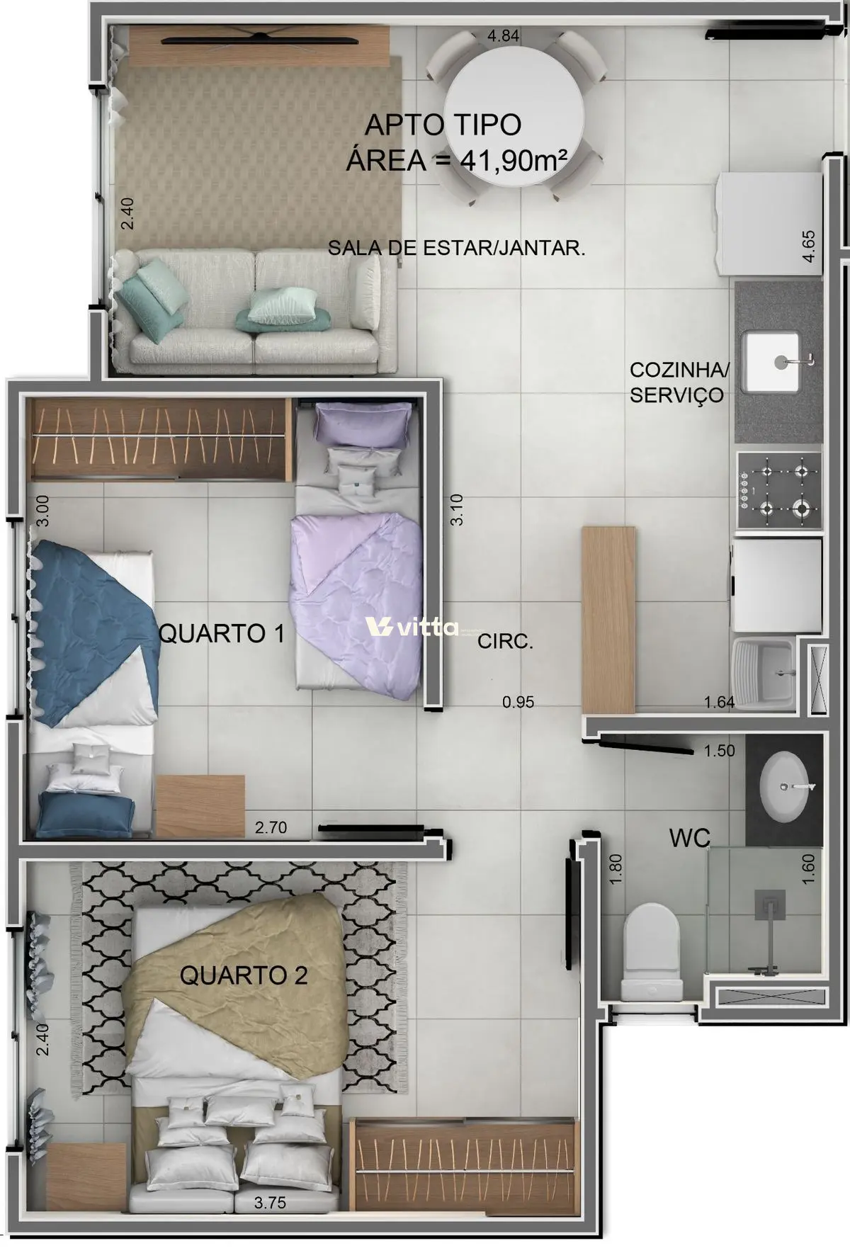 Vibe Residence II | Apartamentos de 2 Quartos com Lazer Completo em Campina Grande - foto 3