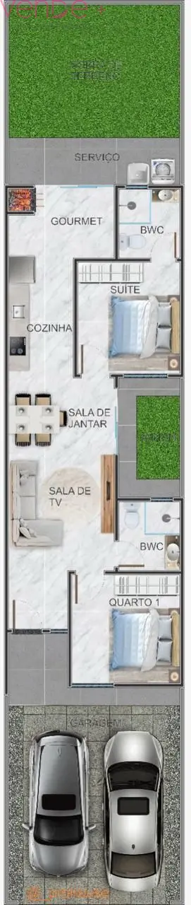 Casa na planta no Angra dos Reis, Suíte+01 quarto - foto 5