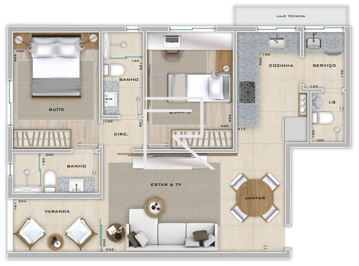 Apartamentos com varanda e lazer no rooftop no bairro Cidade Nova - foto 5